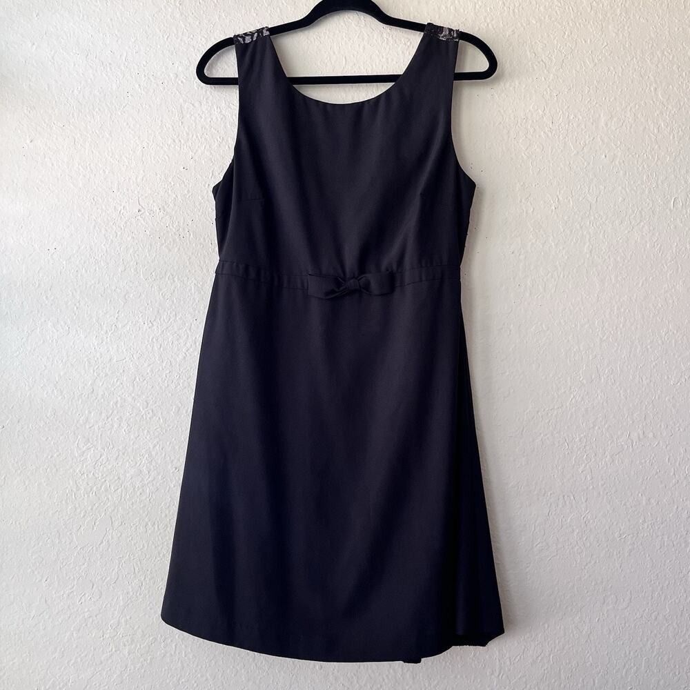Forever21 Womens Lace Lined Sleeveless Black Dress Size L